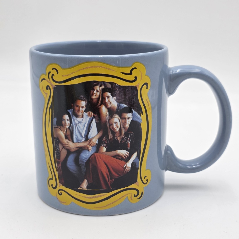 FRIENDS TV Show Coffee Mug Cup XL Blue‎ 20oz Matthew Perry NWT